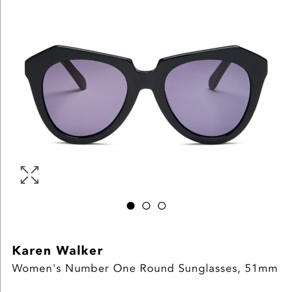 Karen Walker Number One Round Sunglasses, 51mm